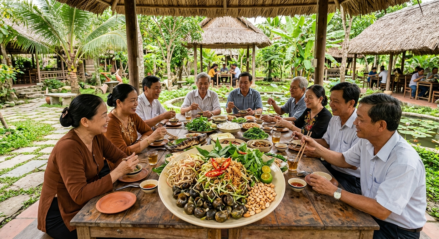 Hương vị độc đáo làm nên sức hút của Gỏi ốc đắng