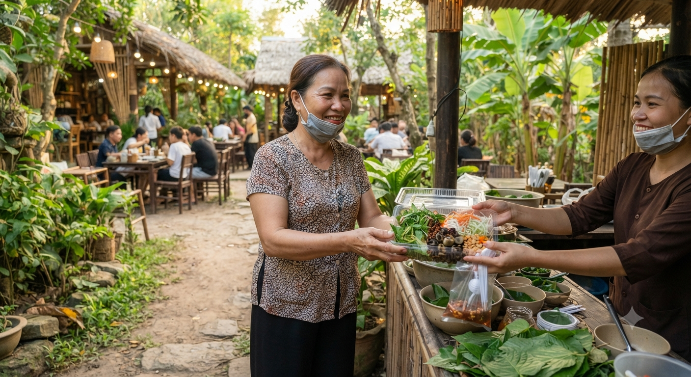 Trải nghiệm ẩm thực miền Tây trọn vẹn với gỏi ốc đắng mang về